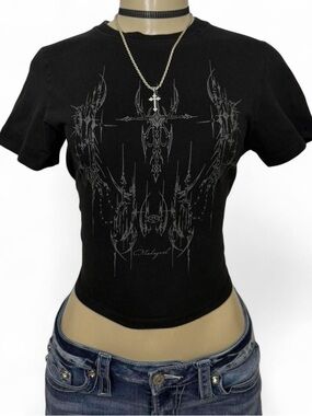 Y2K mahagrid opium grunge tee 🖤
